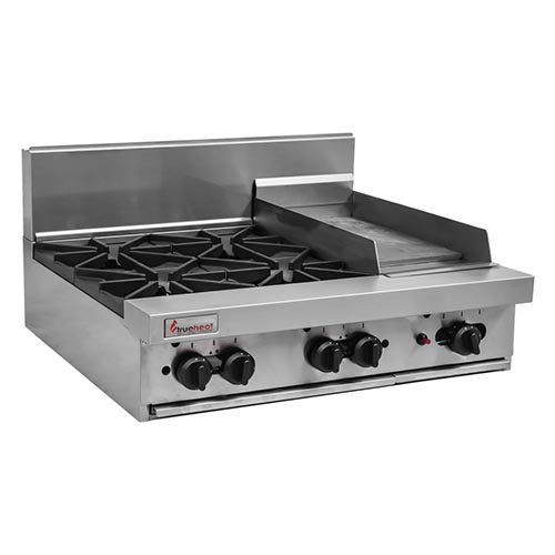 Trueheat Rct9 4 3g Burner Gas, Countertop Gas Stove With Griddle Pan